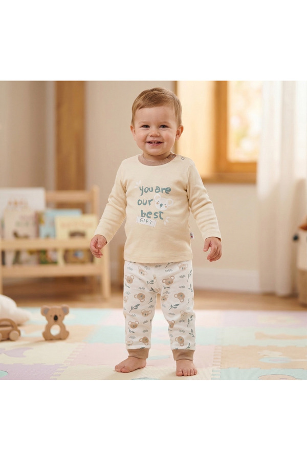 Mother Love %100 Organik Bebek Pijama Takımı 3 - 36 Ay
