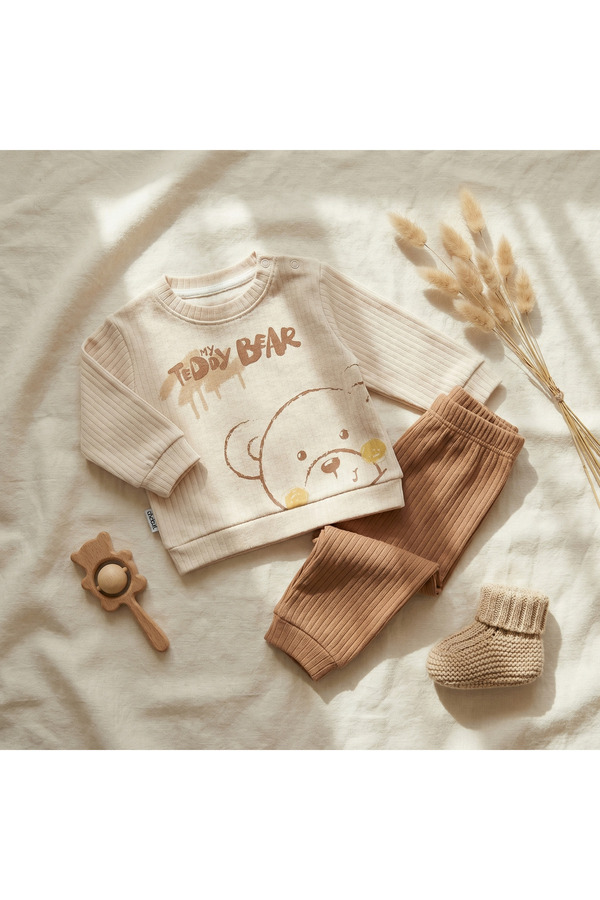 artemoris Unisex 6/18 Ay Teddy Bear Baskılı Eşofman Takımı