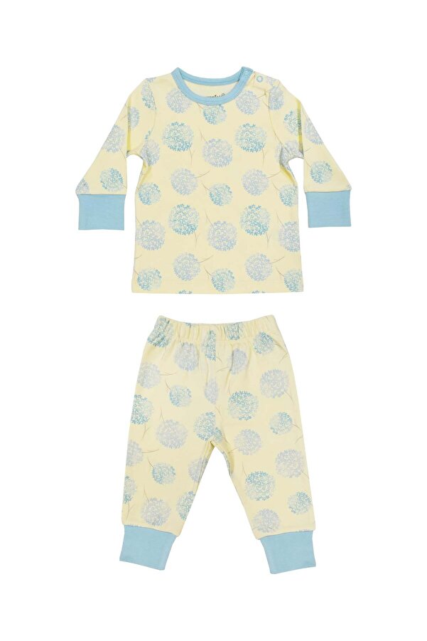 OrganicKid Mix Bebek Mavi Pijama Takımı