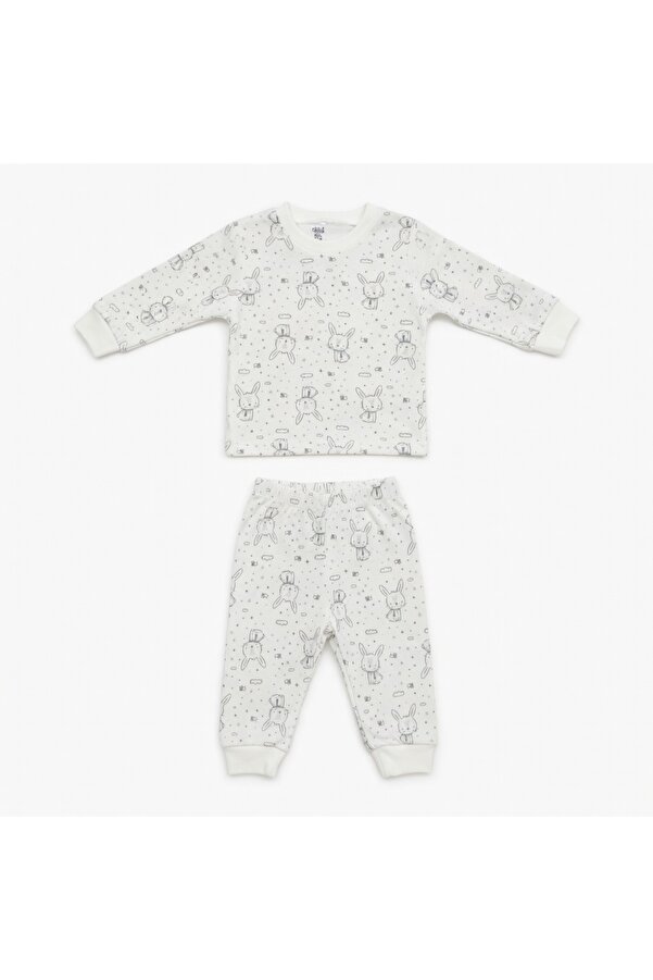 GagariKids Baskılı Unisex Çocuk Pijama Takımı