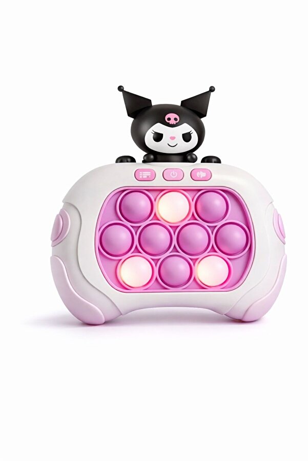 ZİVENTA Kuromi Popit Işıklı Refleks/Hafıza 4 Modlu Speed Push Bubble Oyunu Çocuklar İçin Eğitici Zeka Oyunu