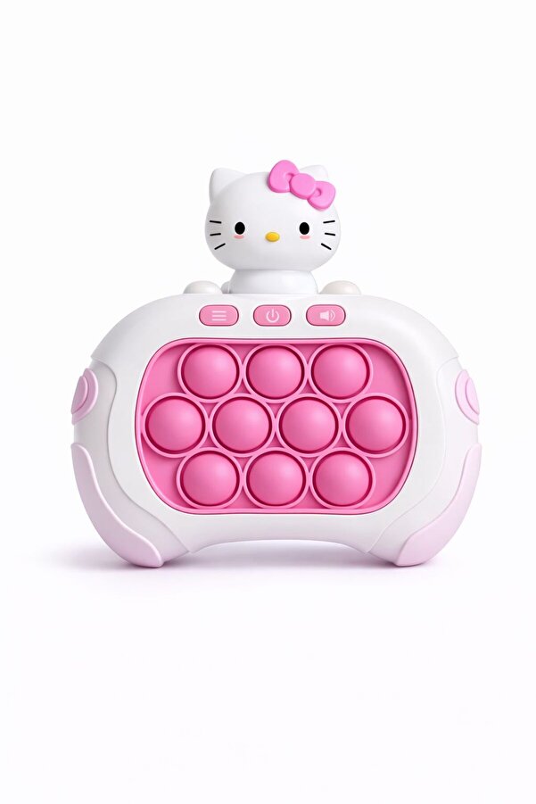 ZİVENTA Hello Kitty Popit Işıklı Refleks/Hafıza 4 Modlu Speed Push Bubble Oyunu Çocuklar Eğitici Zeka Oyunu
