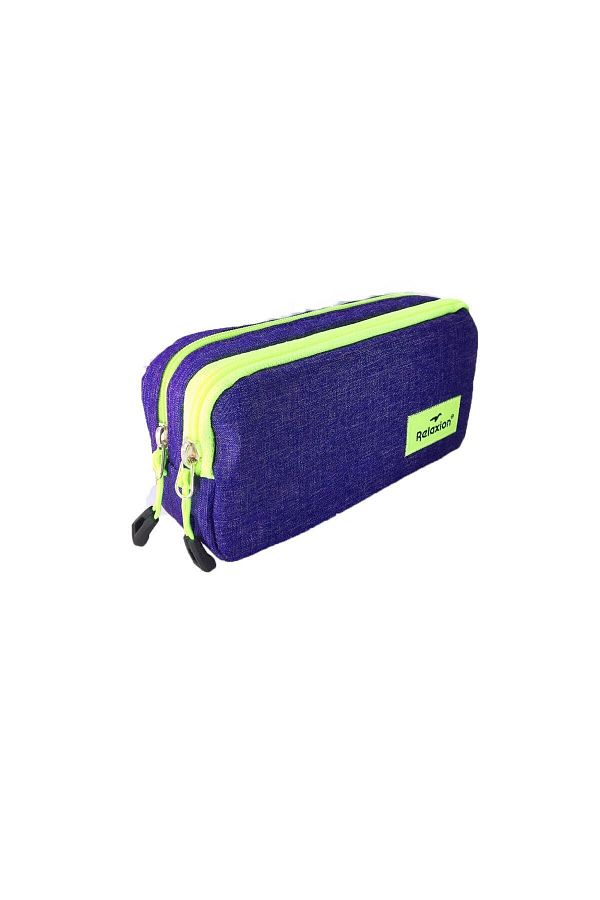 Relaxion Double Compartment Luxury Pencil Case Purple Trendyol