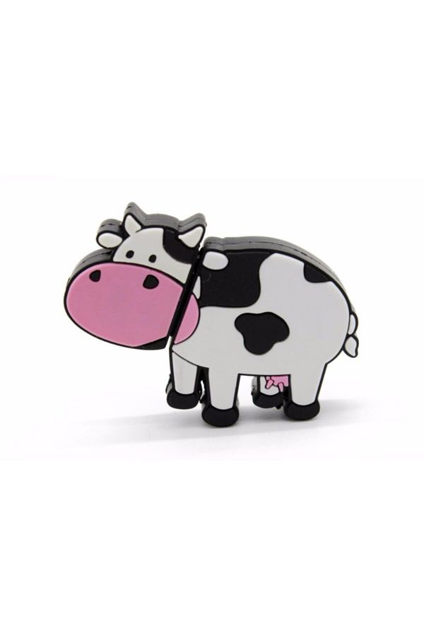 SYNOPE-USB Flash Memory with Cow Cow Figure 64 GB (Cartoon Toy External Funny Different Line Character) 1