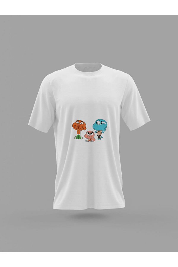 Panorama Ajans-Unisex Gumball Darwin Anais Printed T-shirt 1