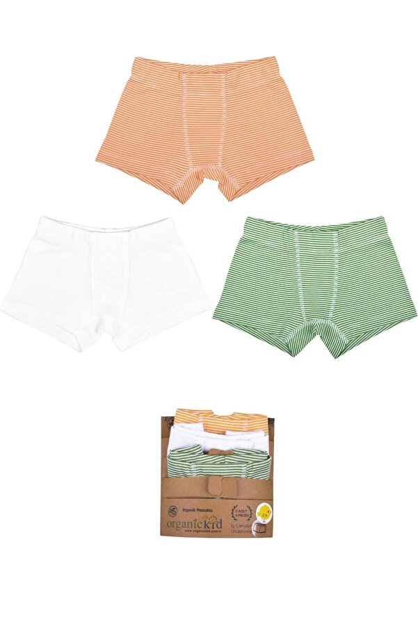 OrganicKid Jungle Cotton Erkek Çocuk İç Çamaşır Set 3'lü