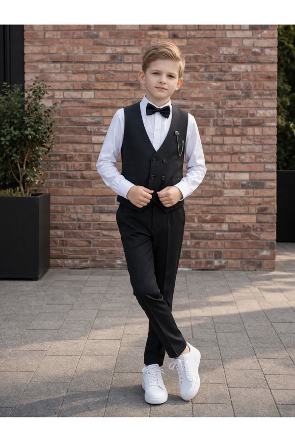 HAYTA Children's Vest Suit Shirt Set 0-1 Years 14 Years Smoke