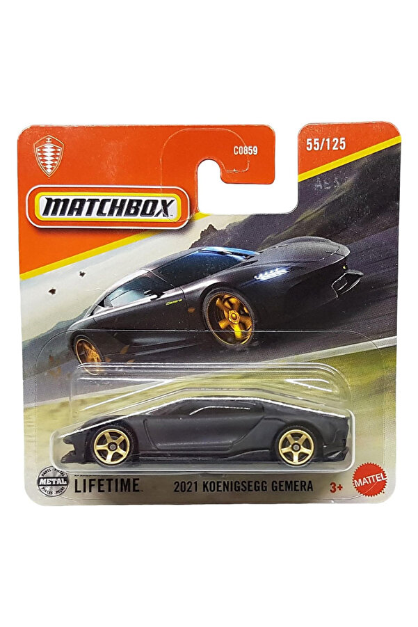 HOT WHEELS Matchbox - 2021 Koenigsegg Gemera - Mat Siyah (1/64) JBR59