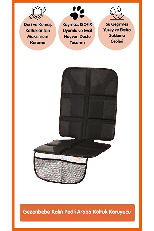 Gezenbebe Kalın Pedli Araba Koltuk Koruyucu