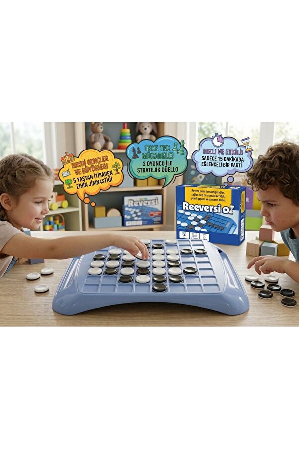 Tıfıl Toys Klasik Reversi Deneyimi: Zeka Strateji Zihin Jimnastiği Eğitici ve Öğretici Kutu Oyuncak