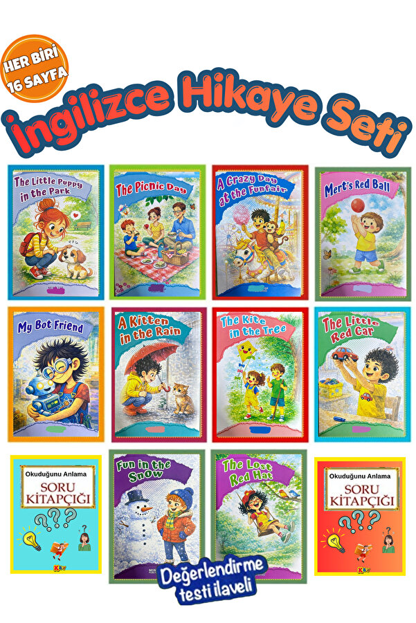 Ata Yayıncılık Ingilizce Grade 2-3 Hikaye Seti( 10 Süper Kitap)