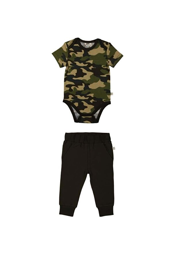 OrganicKid Brave Erkek Bebek Body Pantolon Seti 2'li