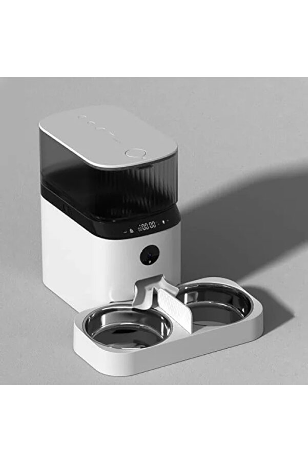 markentegra 5 Lt Hazne Kapasiteli, Wifi Uzaktan Kontrol ve Ses Kayıt Özellikli Otomatik Kedi Mama Kabı