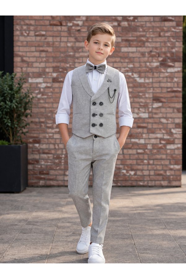 HAYTA Vest Suit with Shirt and Bow Tie Set Ages 5-14 Venice