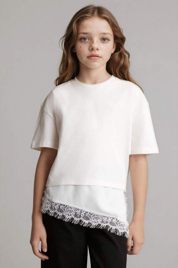 Defacto 100% Cotton T-Shirt for Girls H5926A826Sm