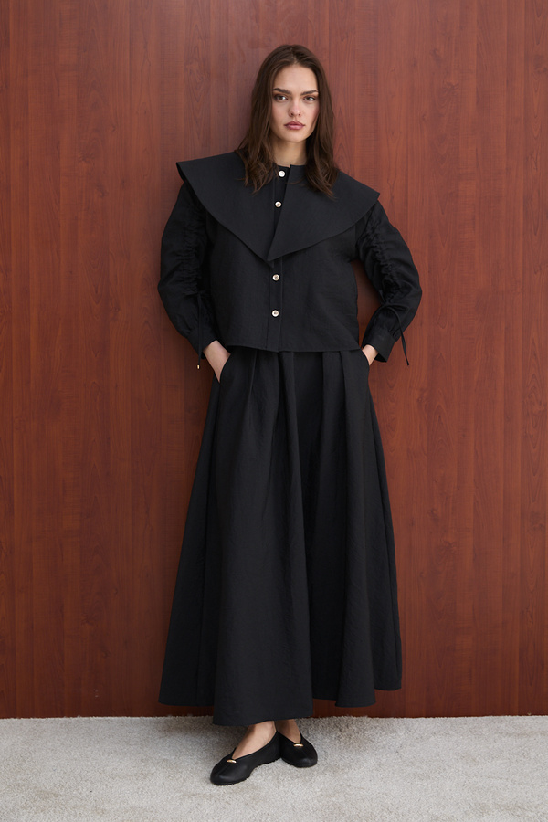 Melike Tatar Zippered Skirted Cupra Set 32-2777