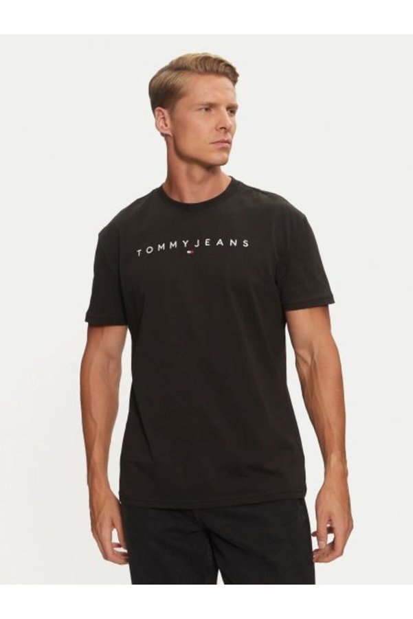 Tommy Hilfiger Th Dm0Dm20744 Tjm Reg Linear Logo Tee Ext Men's Tshirt