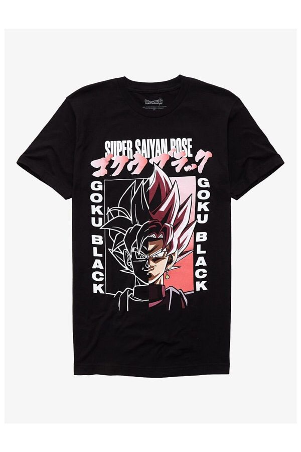 GALASHOP-Dragon Ball Super Saiyan Rose Goku Black T-shirt 1
