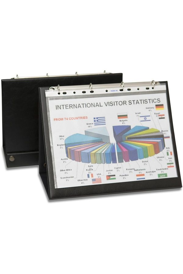2K-A4 Biala 4 Ring Presentation Triangle Document Presentation Folder 33x27 Cm 1