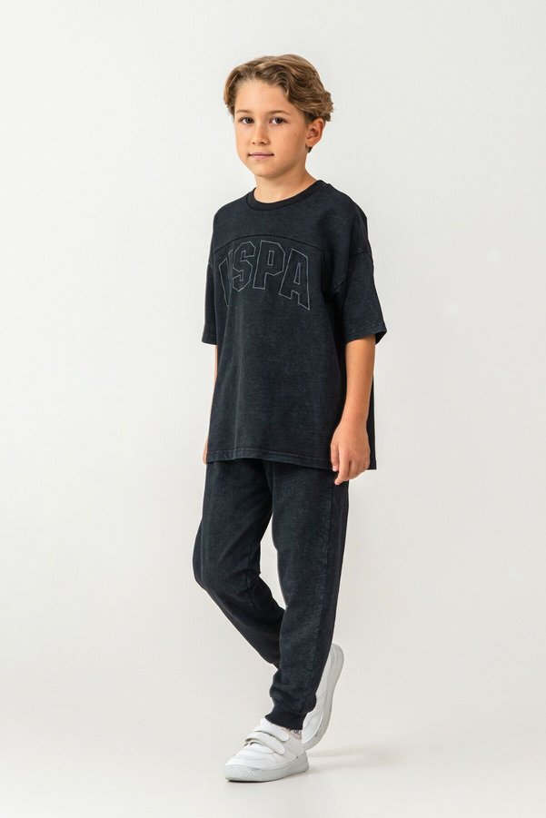 U.S. Polo Assn. Boys' Bermuda Set - Black