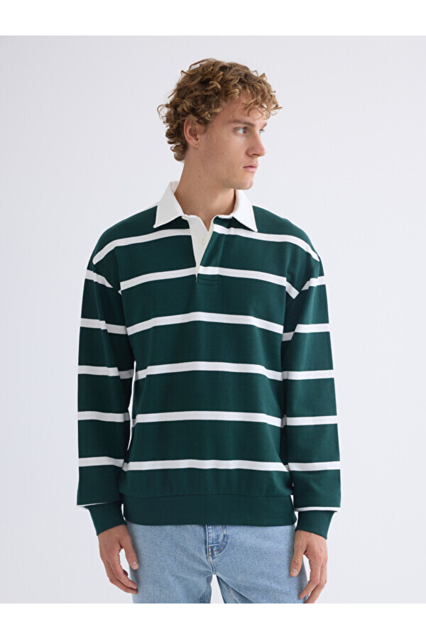 LC Waikiki Sparkling Choices from Shining Store Devrik Roba Collar Long Sleeve Men's Sweatshirt