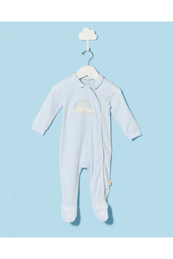 REDTAG Boys Blue Print Sleepsuit
