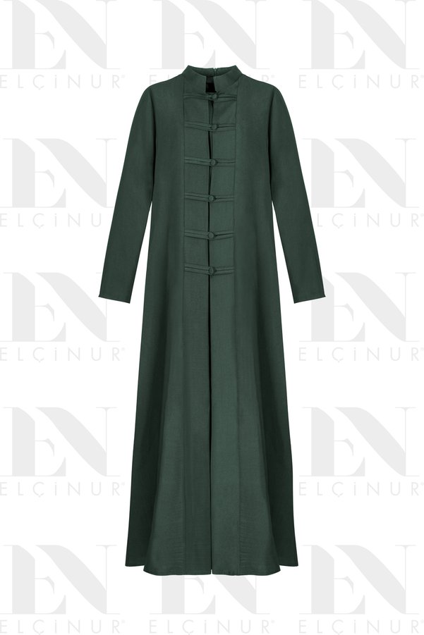 ELÇİNUR 26260 Detailed Pocketed Dress