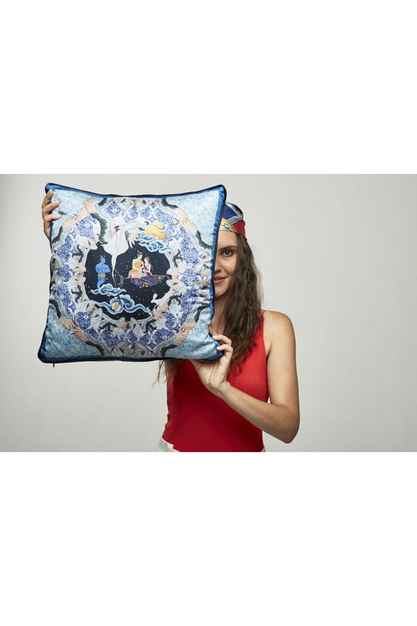 Martius-1001 Nights Tales Sky Throw Pillow 1