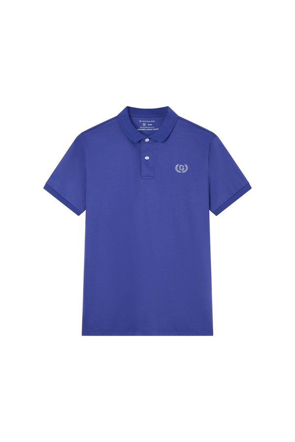 Giordano Men’s Slim Fit Liquid Touch Cotton Interlock Polo