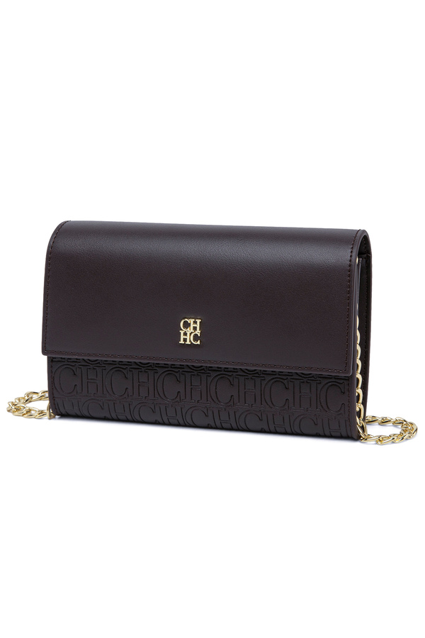 CHCHDIOSA 2026 New Women's Luxury Strap Hand and Shoulder Bag Makeup Bag with Snap Fasten Faux Leather Wallet Simple Mini Square Bag, Coffee