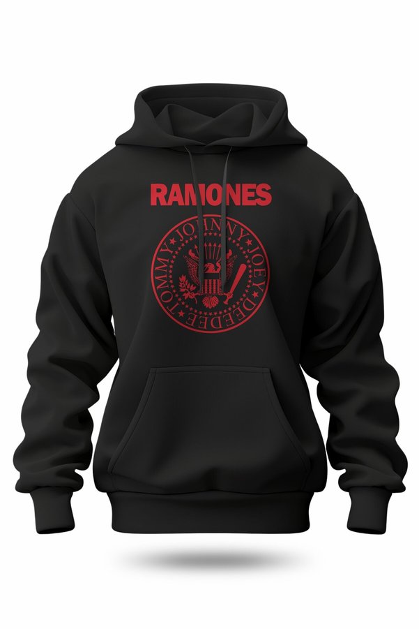 buzagi tasarım ürünleri Ramones Unisex Hooded Sweatshirt