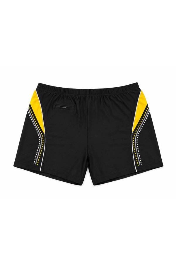 FEATHERLAND Men’s Swim Shorts with Elastic Waistband, Adjustable Drawstring and Zipper Pocket – Beach, Pool and Water Sports Wear