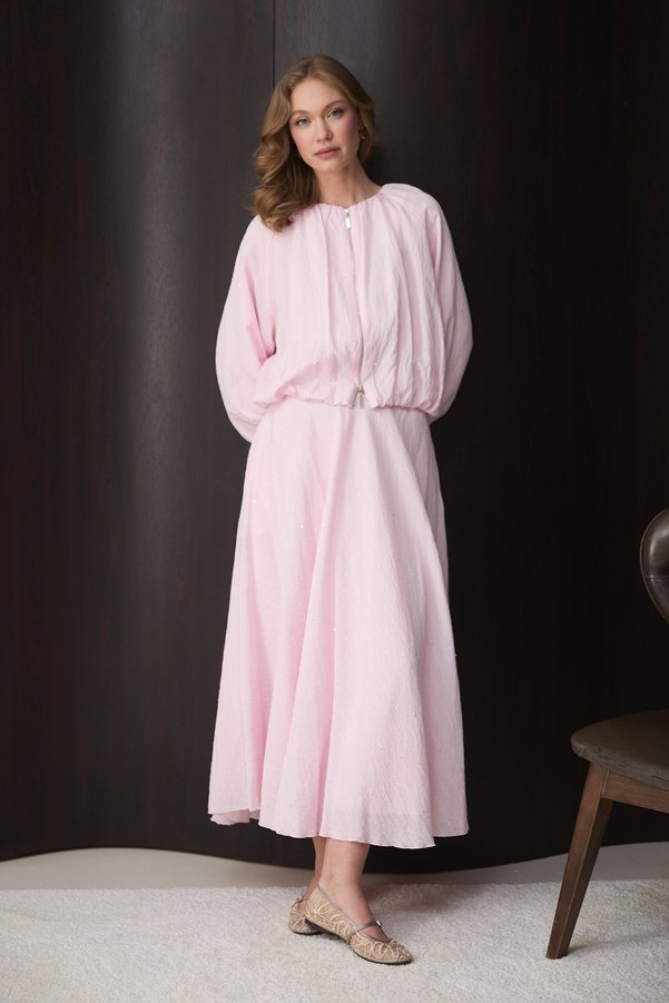 Melike Tatar Zippered Skirt Suit 32-2853