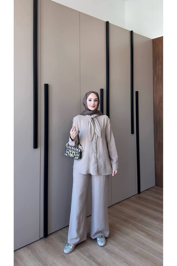 nurvina modest wear Tencel Fabric Double Set