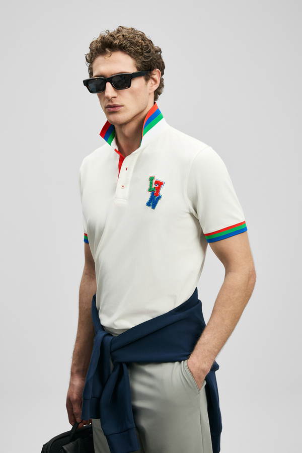 LUFIAN Fun Smart Men's Polo Shirt Off-White