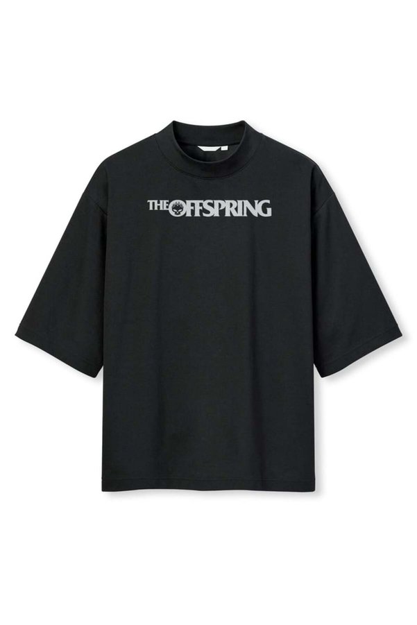 buzagi tasarım ürünleri The Offspring Digital Print Oversize Black Unisex T-Shirt