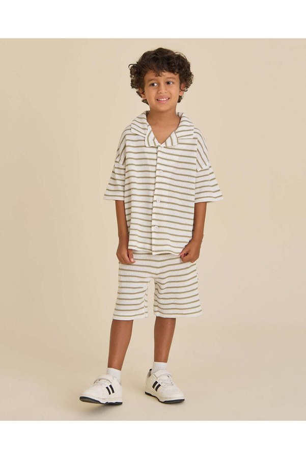 REDTAG Boys White Shirt And Shorts Set