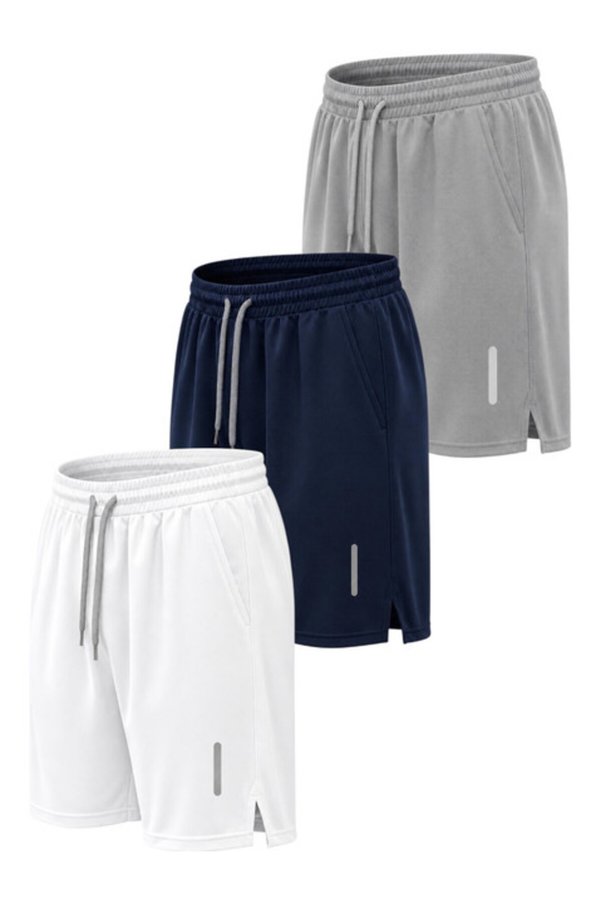pandy 3-Piece Breathable Fabric Fitness Tennis Sports Shorts