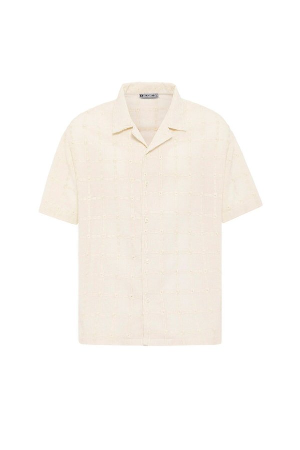 S13 Store Stitch detailed oversize short sleeve shirt