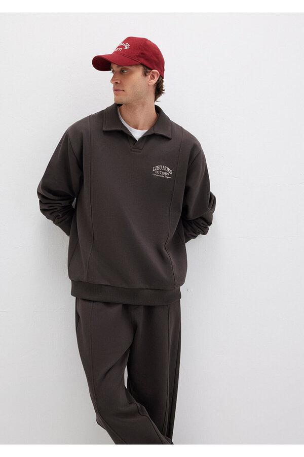 Mavi Polo Neck Brown Sweatshirt 0S10479-70219