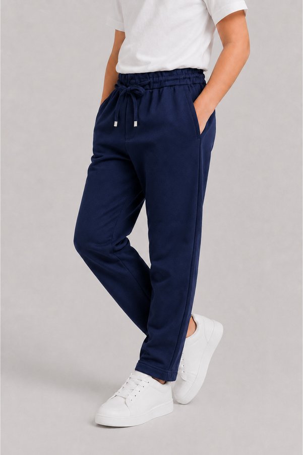 GİYİYORUM Boy's Jogger Pants | King Pike Fabric | Lace-Up Elastic Waistband | Pocket Detailed Comfortable Fit
