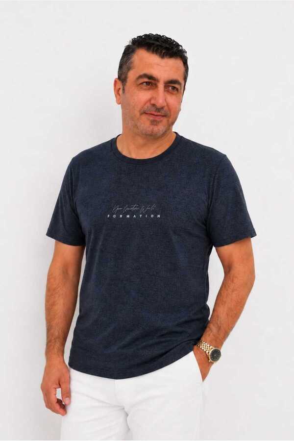 SSO Lycra Crew Neck Letter Printed Short Sleeve Men's T-Shirt