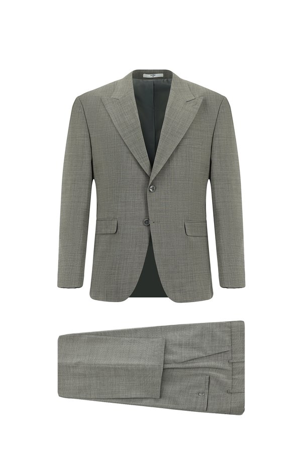 Kiğılı Regular Fit Woolen Plain Suit