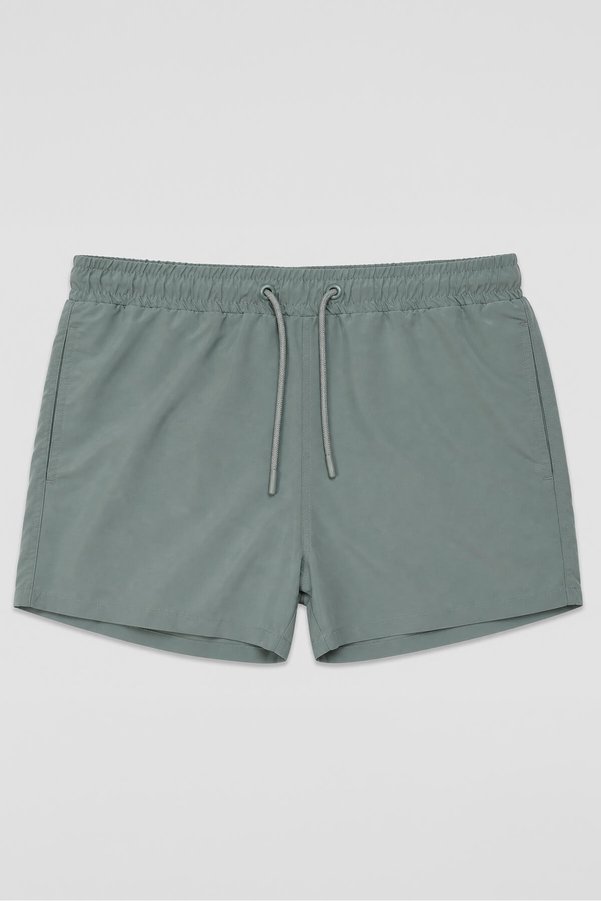 MARKAPIA Men's Anthracite Mesh Swim Shorts with Pockets