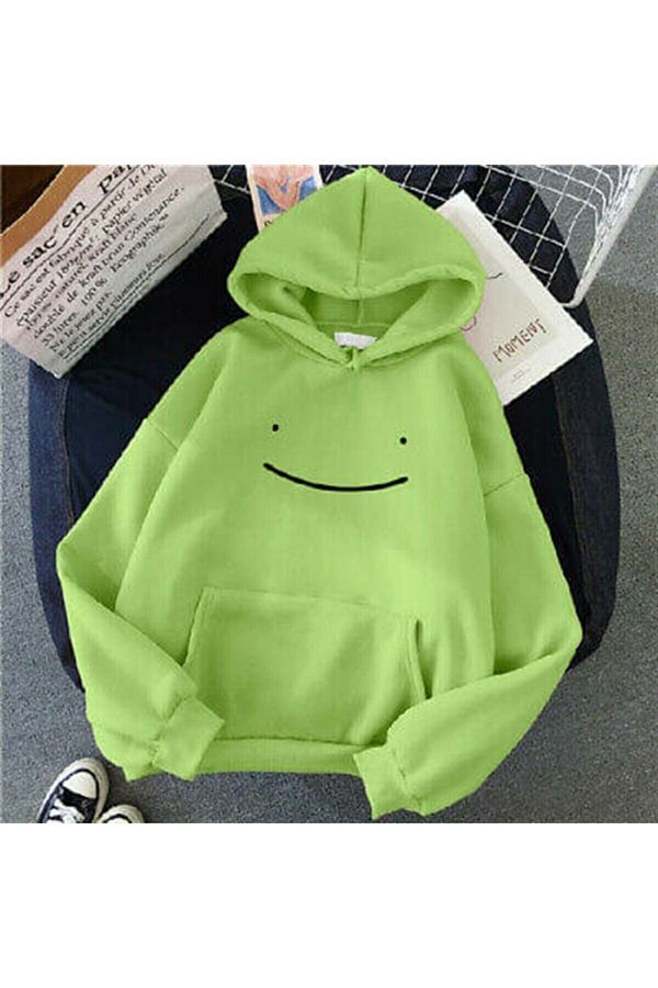 Kostebek Nefigo Dream Merch Unisex Green Hoodie Trendyol