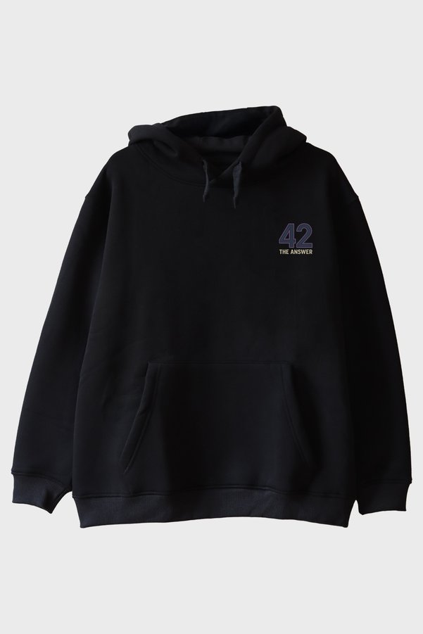 lofux 42 the Answer Black Hoodie