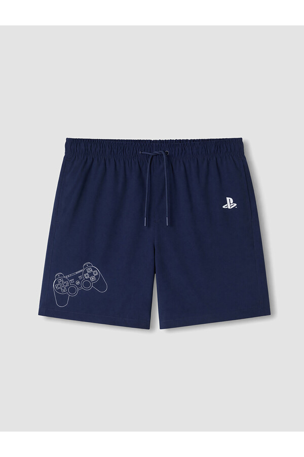 LC Waikiki Peak New Season Short Length Playstation Printed Men's Swim Shorts