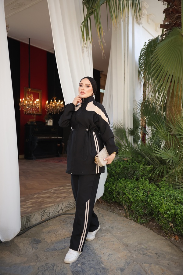 MİMİ Luxury Wear Women's Modern Hijab Tracksuit Set
