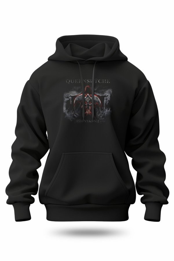 buzagi tasarım ürünleri Queensryche Digital Print Hooded Unisex Sweatshirt