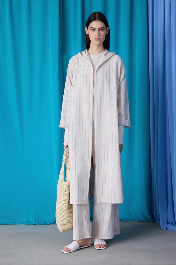 Touche Prive STRIPED LINEN 2-PIECE SET